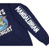 Star Wars Men's Distressed Grogu Baby Yoda Always Hungry Pullover Hoodie - 3 of 3