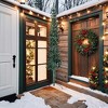 Artificial Half Christmas Tree Green PVC, Steel 94.5 in - 2 of 4