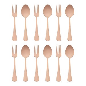 REGALWOVEN 12 Pieces Stainless Steel Flatware with Spoons and Forks Sets - 1 of 4