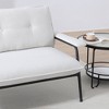 Hrinhom 53"W Mini Loveseat Sofa, Corduroy Sofa Chair with Metal Legs - 2 of 4