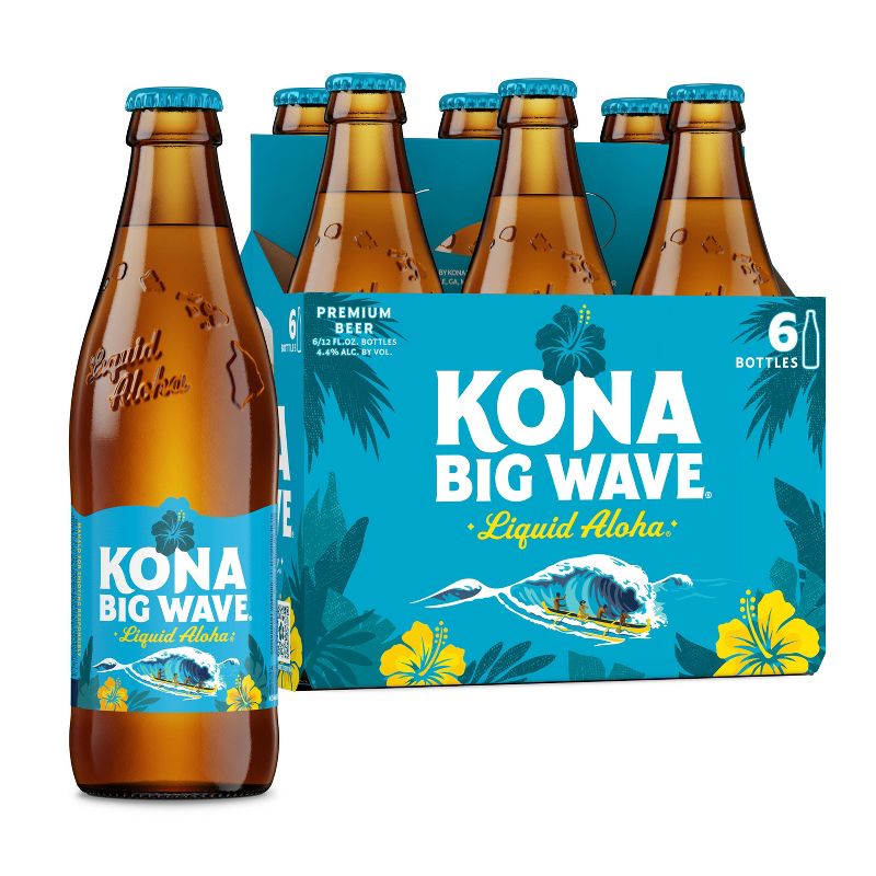 Kona Big Wave Golden Ale Beer - 6pk/12 fl oz Bottles, 1 of 12