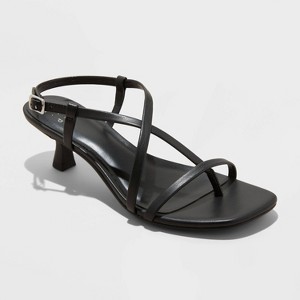 Women's Reggie Toe Thong Strappy Heels - A New Day™ - 1 of 4