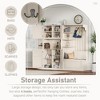 GDFStudio Eira Modern Multi-Functional Detachable Hall Tree with 4 Hooks, 4 Doors, Open and Hidden Storage - 4 of 4