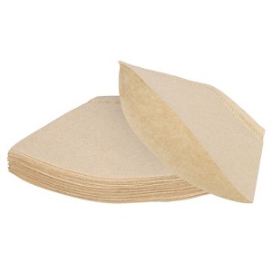 Unique Bargains Cafe Home Pour-Over Brewing Cone Coffee Filters 80 Pcs - 1 of 4