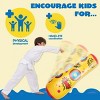 Joyfy 2-Pack Inflatable Punching Bag Set for Kids, 47-Inch Bopper with Bounce-Back Action - Ideal Gift for Boys Girls Age 3+ - 4 of 4
