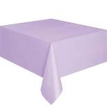Darice Lavender Rectangular Plastic Table Cover 54" x 108"