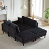122.5" Corduroy Oversized U-Shaped Modular Sectional Sofa with 2 Ottomans & 2 Pillows - 2 of 4