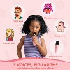 Mini Karaoke Machine with 2 Wireless Microphones for Kids and Adults, Bluetooth Speaker Toys, Christmas Girls Gift for Ages 3+ Years Old, Pink - 4 of 4