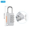 Unique Bargains Locker Luggage Bike 4 Digit Combination Lock with Security Cable Set - 2 of 4