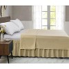 LISM Elastic Wrap Around Bed Skirt Queen Size,Easy Fit with 15-Inch Tailored Drop - 3 of 4