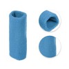 Unique Bargains Sweat Absorbing Cotton Yarn Latex Wrist Sweatbands Wrist Band 3.15"x5.91" 1 Pair - 3 of 4