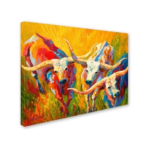 Trademark Fine Art-Marion Rose 'Dance of the Longhorns' Canvas Art - 1 of 3