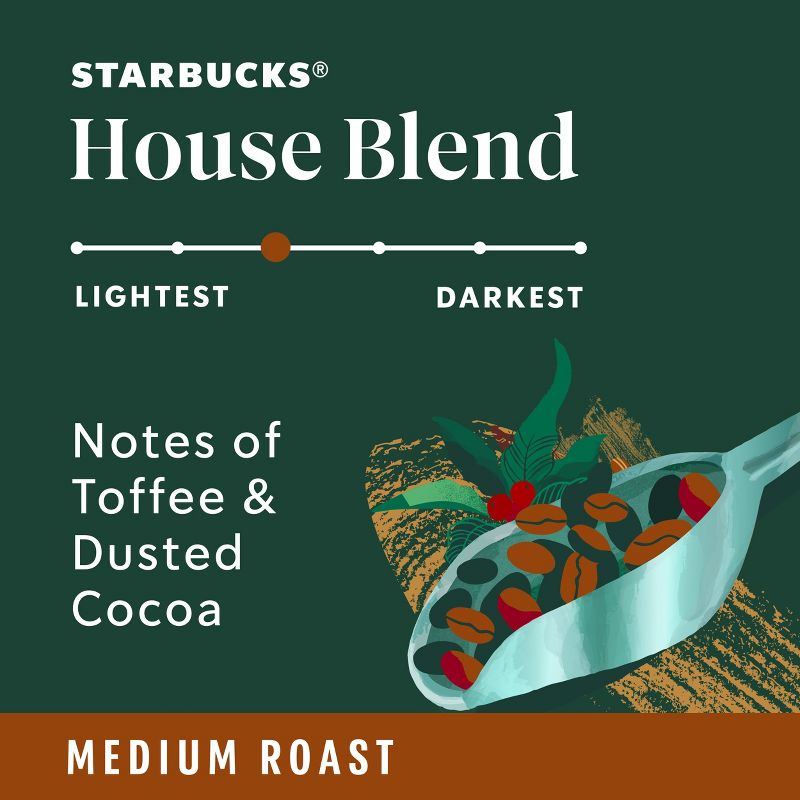 Starbucks Medium Roast Ground Coffee &#8212; House Blend &#8212; 100% Arabica &#8212; 1 bag (12 oz.), 3 of 8