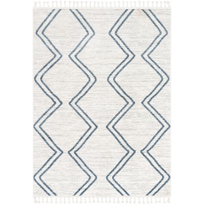 Well Woven Merri Geometric Stripes Stain-resistant Area Rug