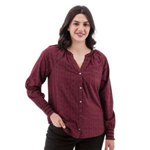 Aventura Clothing Women's Fleur de lis Top - 1 of 4