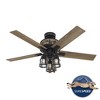 52" Vista Iron Ceiling Fan with Light Kit, Pull Chain, 3-Speed Reversible Motor - Hunter Fan - 2 of 4