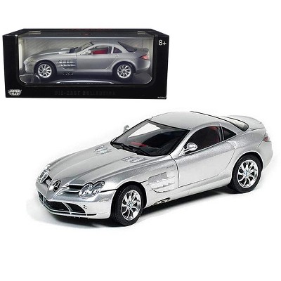 Mercedes McLaren SLR Silver with Red Interior 1/12 Diecast Model Car by Motormax