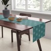 Sheila Wenzel-Ganny Holiday Green Snowflakes Table Runner - Society6 - 2 of 3