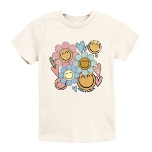 The Juniper Shop SmileyWorld Flower Smiley Face Youth Short Sleeve Tee - 1 of 4