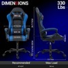 Bosmiller Ergonomic Gaming Chair Racing Style Office Chair, Computer Desk Chair, Swivel Reclining PU Leather PC Gamer Chair - 2 of 4