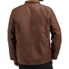 X RAY Mens Motorcycle PU Leather Jacket With Faux Shearing Lining - 2 of 4