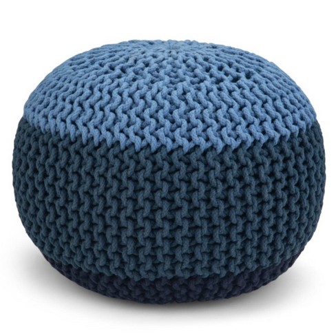 Navy cheap pouf target