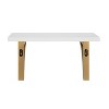 18" Corblynd Traditional Wood Wall Shelf White - Kate & Laurel All Things Decor: MDF Floating Storage, Easy to Install - 3 of 4