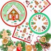 DYLIVeS Christmas Plates and Napkins Party Supplies, 150 Pcs Christmas Disposable Dinnerware Bulk ,Xmas Paper Plates and Napkins Tableware Set - 4 of 4