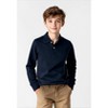 Kids And Boys 5 Pack Long Sleeve Pique School Uniform Polos - 3 of 4
