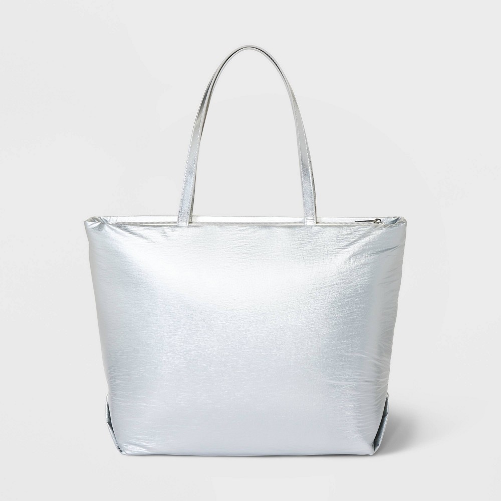 Athleisure Soft Tote Handbag - A New Day™ Silver