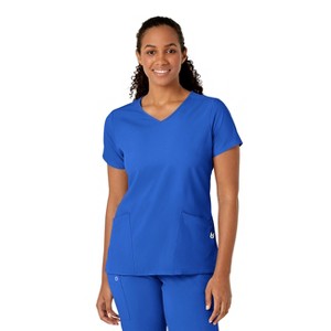 Wink W123 Women's Y-Neck Wrap Scrub Top - 1 of 4