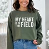Simply Sage Market Women's Graphic Sweatshirt My Heart Is On The Field - 2 of 4