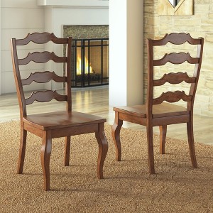 South Hill French Ladder Back Dining Chair 2 in Set - Inspire Q® - 1 of 4