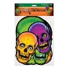 Beistle Vintage Halloween Nite-Glo Skull Cutouts, 8.5" & 12.75", (12/Pkg) Multicolored - 2 of 2