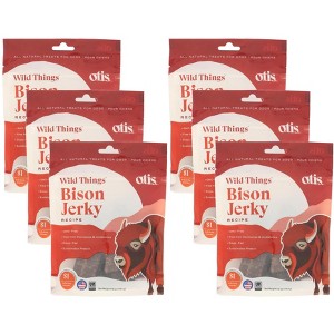 O.T.I.S. Wild Things Bison Jerky Dog Treats - Case of 6/4 oz - 1 of 1