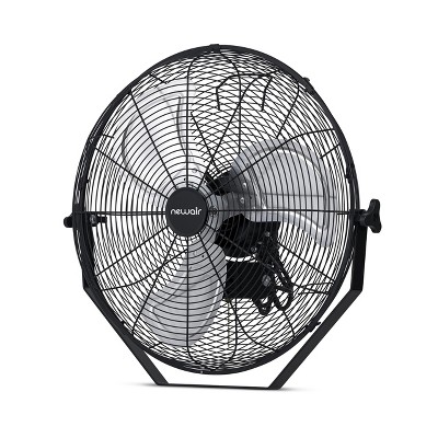 Newair 20" Black High-Velocity Outdoor Wall-Mount Fan with 3 Speeds