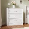 Famapy Farmhouse Nightstand with Drawers Bedside Table 3-Drawer Dresser - 2 of 4