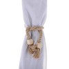 Unique Bargains Round Wooden Ball Magnetic Buckle Curtain Strap Cotton Linen Magnet Wood 2 Pcs - 4 of 4