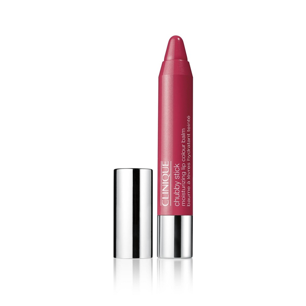 Photos - Lipstick & Lip Gloss Clinique Chubby Stick Moisturizing Lip Color Balm - Super Strawberry - 0.1 