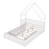 PAGED Twin Size Floor Bed Modern Wooden Bed Frame with House Shaped Headboard for Bedroom, Easy Assembly - 4 of 4