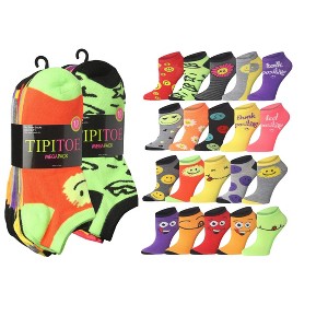 Women's Spectrum Colorful Low Cut Socks - 20 Pairs - 1 of 4