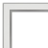 43" x 33" Eva White Narrow Framed Wall Mirror Silver - Amanti Art: Modern Beveled, No Assembly Required - image 3 of 4