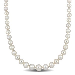 EVERLY JEWELRY | 14k Yellow Gold 4-9mm Graduated Cultured Freshwater Pearl Strand Necklace, 18 inc - 1 of 4