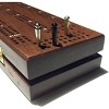 WE Games Tapered Easy Grip Cribbage Pegs w/ Velvet Pouch - Set of 8 (Brass, Chrome, Black, Copper) - 3 of 4