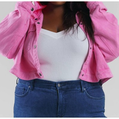 Women's Twill Washed Hoodie Jacket - GEEGEE