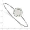 Black Bow Jewelry Sterling Silver Alpha Sigma Tau Greek Life Bangle Bracelet 8 Inch - 2 of 3