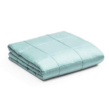 Costway 10lbs Premium Cooling Heavy Weighted Blanket Soft Fabric Breathable 41''x60'' Pink\ Blue\Light Green