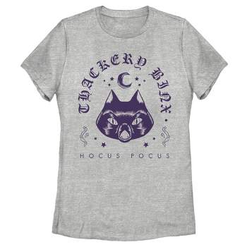 Women's Disney Hocus Pocus Binx Cat T-shirt - Athletic Heather - Medium ...