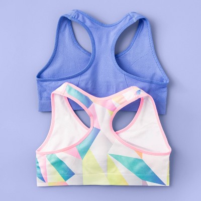 target girls sports bras