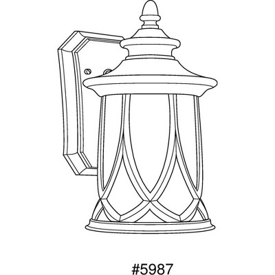 Aged Copper 11" Outdoor Wall Lantern with Umber Glass